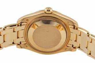 Thumbnail von Rolex Datejust 18k Gold Automatik Damenuhr Ref. 81208 Papiere 2005