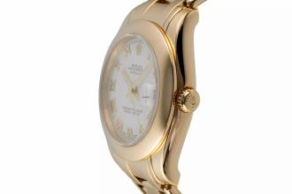 Thumbnail von Rolex Datejust 18k Gold Automatik Damenuhr Ref. 81208 Papiere 2005