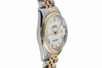 Thumbnail von Rolex Datejust 36 Oyster Perpetual Stahl / Gold Automatik Ref 16013 Box Vintage