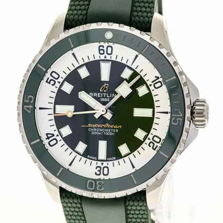  Breitling Superocean 44 Automatic 44 Green – A17376A31L1S1 – NEW & Unworn – 02/2026 Full Set 
