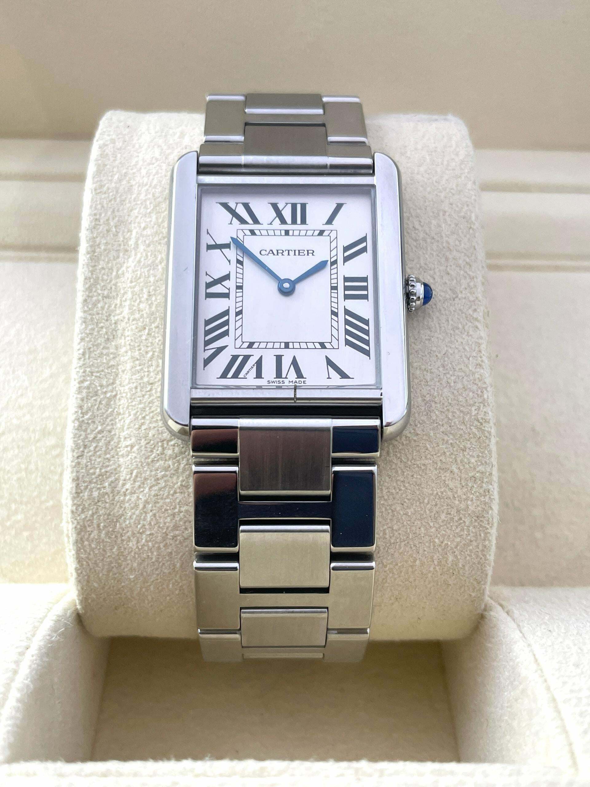  Cartier Tank Solo Stahl Roman Dial Quartz 