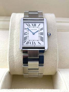  Cartier Tank Solo Stahl Roman Dial Quartz 
