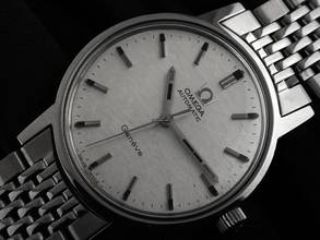 Thumbnail von Omega Genève Genevé Mosaik Ref.165.070 1969 original Box riginal unpoliert Geneve Mosaik