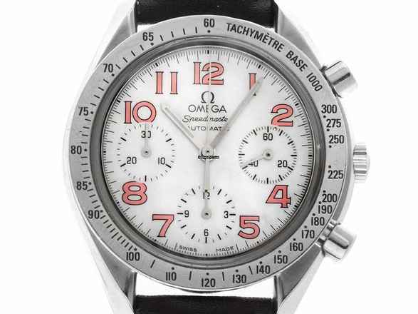  Omega Speedmaster Reduced Ref.175.0042 1996 Box&Beschreibung original unpoliert Speedmaster Reduced Perlmutt 