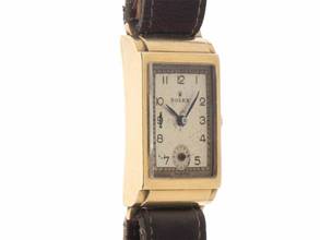 Thumbnail von Rolex Art Deco Ref.2536 1932 original Box original unpoliert Art Deco 9kt gold