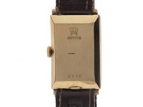 Thumbnail von Rolex Art Deco Ref.2536 1932 original Box original unpoliert Art Deco 9kt gold