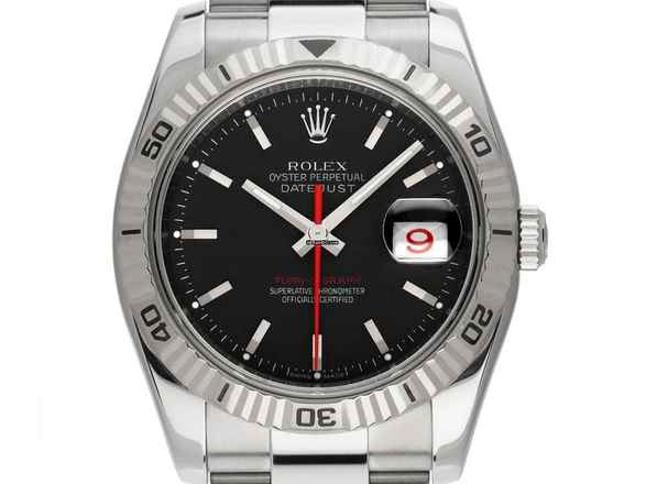  Rolex Datejust Turn-O-Graph Turn-O-Graph Red Date Ref.116264 2007 Full Set sehr gut Vintage Datejust Turn-O-Graph Stahl 18kt Weißgold Red Date 