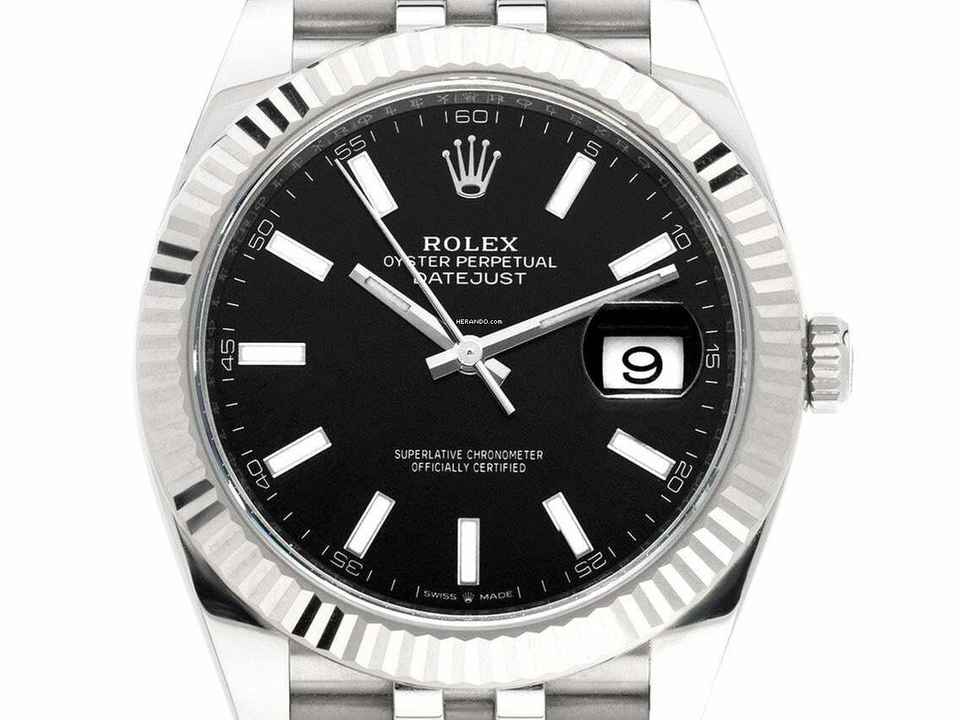  Rolex Datejust 41 Ref.126334 2024 Full Set Ungetragen Datejust Stahl 18kt Weißgold 