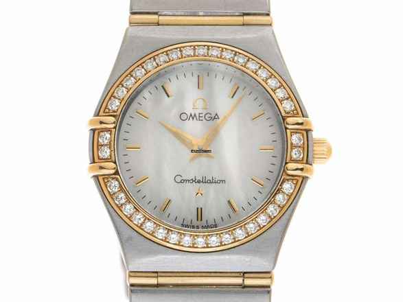  Omega Constellation Ladies Lady Ref.12777000 2001 Full Set original unpoliert Constellation Lady Diamanten Perlmutt 