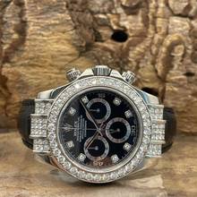 Thumbnail von Rolex Daytona Daytona 18kt Weißgold mit Rolex Diamantbesatz - FULLSET 2007 - 116599RBR Factory Diamonds - Revi Papers - Full Set