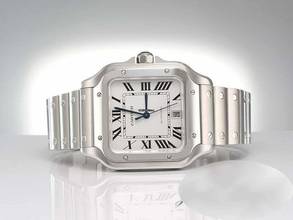 Thumbnail von Cartier Santos Grosses Modell Edelstahl Wssa0018 2020 Automatik Stahl Steel