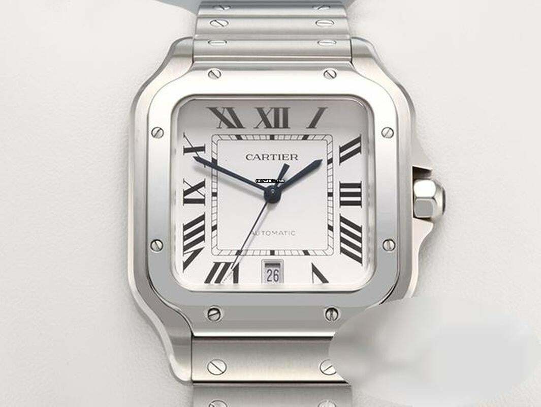  Cartier Santos Grosses Modell Edelstahl Wssa0018 2020 Automatik Stahl Steel 
