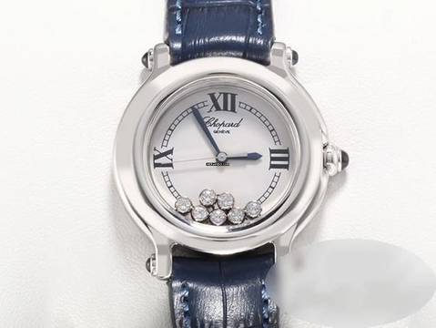  Chopard Happy Sport Diamonds 32mm 278238 Edelstahl Diamanten Gold 