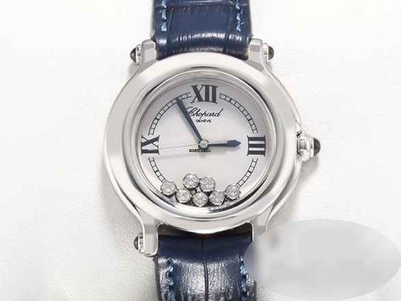  Chopard Happy Sport Diamonds 32mm 278238 Edelstahl Diamanten Gold 