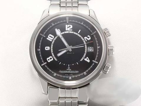  Jaeger-LeCoultre AMVOX Aston Martin 190.8.97 2010 Edelstahl Automatik Alarm Steel Black Dial 