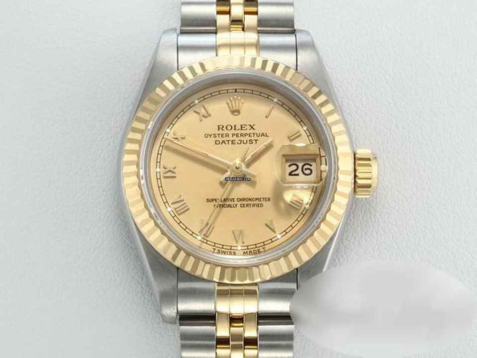  Rolex Lady-Datejust Edelstahl Gelbgold 750 Automatik Gold Stahl Damen 