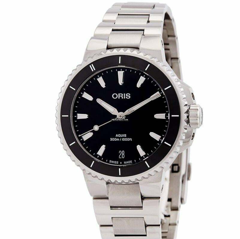  Oris Aquis Date 733 7792 4154-07 8 19 Aquis Date 36.5mm 01 05p NEW FULL SET 