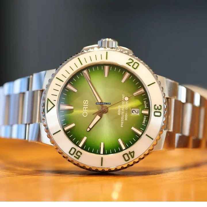  Oris Aquis Date 733 7787 4137-07 8 22 Aquis Date Taste Of Summer NEW FULL SET 