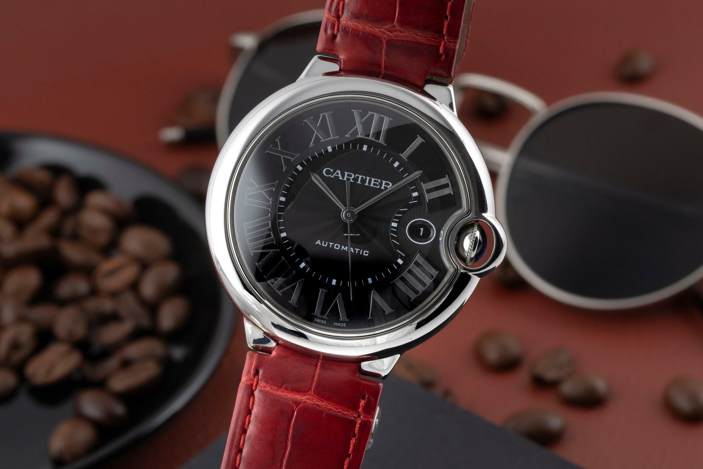  Cartier Ballon Bleu De Cartier Automatik Stahl XL Ref. WSBB0003 