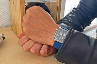 Thumbnail von TAG Heuer Monaco Chronograph Titan blau neues Fullset Mwst. ausweisbar