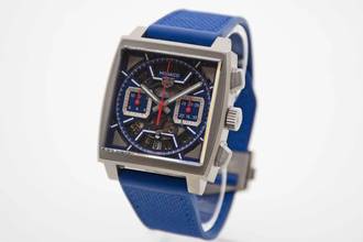 Thumbnail von TAG Heuer Monaco Chronograph Titan blau neues Fullset Mwst. ausweisbar