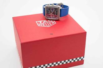 Thumbnail von TAG Heuer Monaco Chronograph Titan blau neues Fullset Mwst. ausweisbar