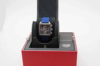 Thumbnail von TAG Heuer Monaco Chronograph Titan blau neues Fullset Mwst. ausweisbar