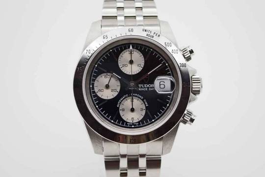 Tudor Prince Date Chronograph 79280 Newman Dial Box & Papiere