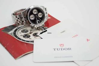 Thumbnail von Tudor Prince Date Chronograph 79280 Newman Dial Box & Papiere