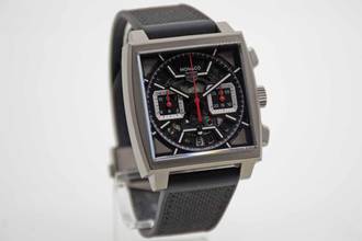 Thumbnail von TAG Heuer Monaco Chronograph Titan schwarz neues Fullset Mwst. ausweisbar