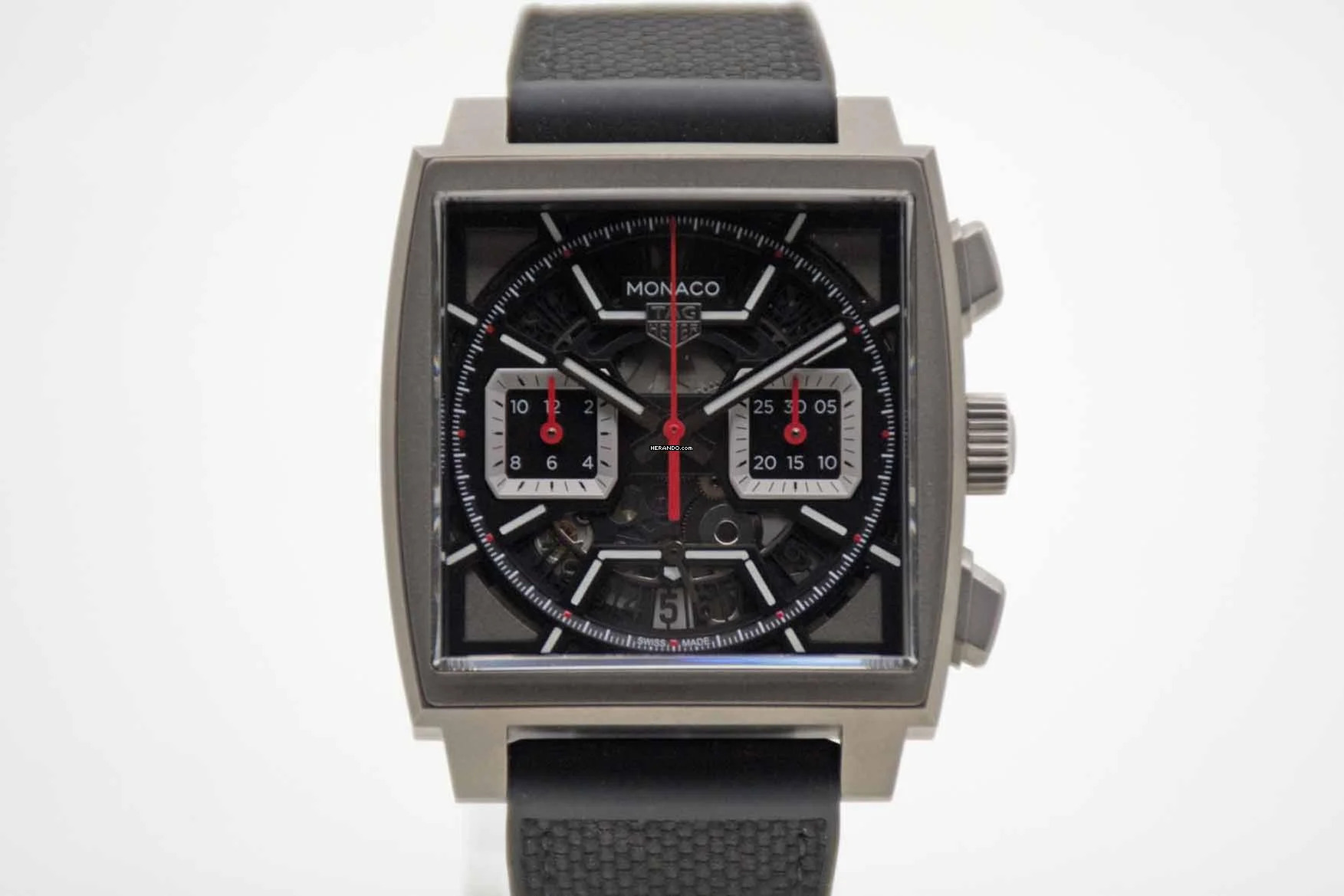 TAG Heuer Monaco Chronograph Titan schwarz neues Fullset Mwst. ausweisbar