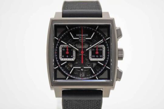TAG Heuer Monaco Chronograph Titan schwarz neues Fullset Mwst. ausweisbar