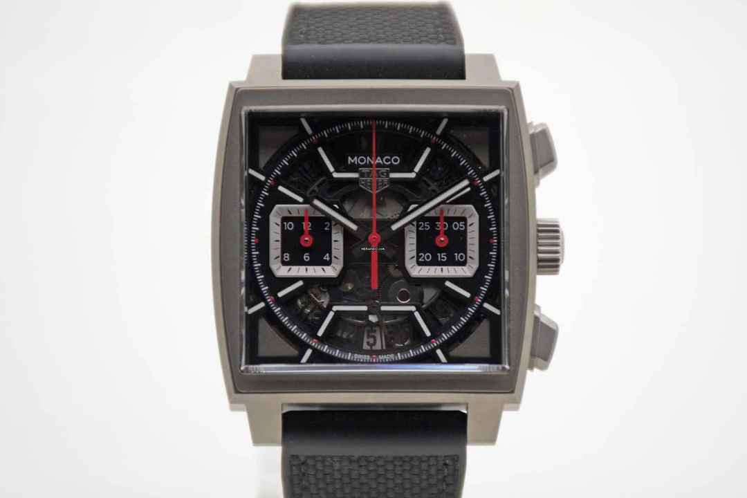  TAG Heuer Monaco Chronograph Titan schwarz neues Fullset Mwst. ausweisbar 