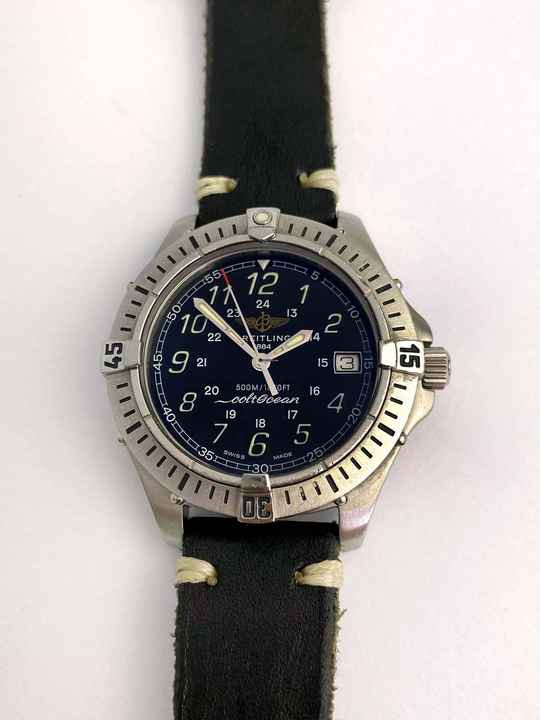  Breitling Colt Quartz Ocean Quarz Black Dial ref A64350 A64350 