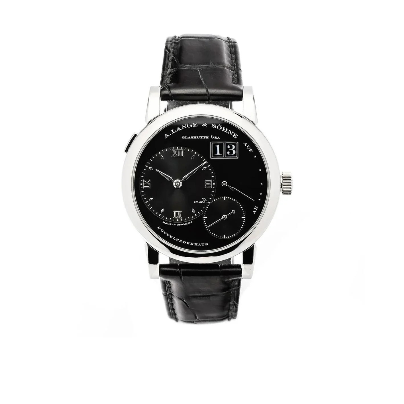 A. Lange & Söhne Lange 1 Platin Black Dial Darth / Service bei A. Lange & Söhne
