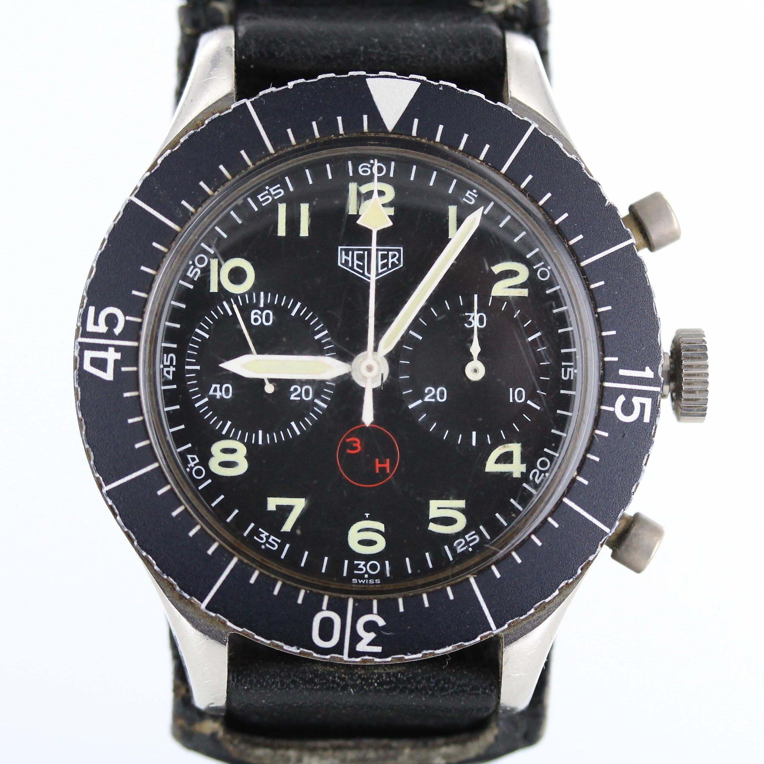  Heuer Bundeswehr Flyback Ref.1550 SG//VINTAGE//#KS 