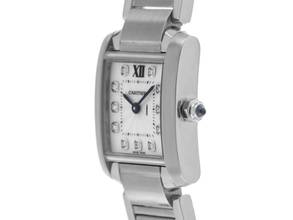 Thumbnail von Cartier Tank Française MM Medium Modell Ref.3217 2016 Box sehr gut Vintage Tank Francaise MM Medium Modell Diamanten