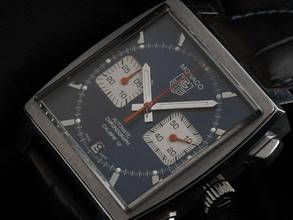 Thumbnail von TAG Heuer Monaco Calibre 12 Ref.CAW2111.FC06183 2012 Full Set wie Neu Vintage Monaco Krokoleder Faltschließe