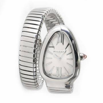  Bulgari Serpenti Serpenti Tubogas Steel Silver Dial 