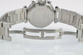 Thumbnail von Cartier Pasha C chronograph 2412 white dial Automatic 2009