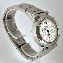 Thumbnail von Cartier Pasha C chronograph 2412 white dial Automatic 2009