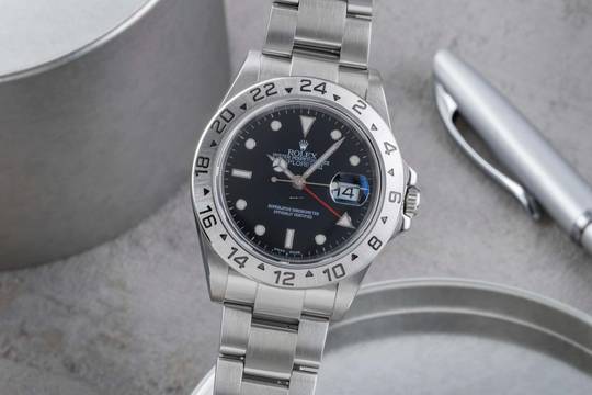 Rolex Explorer II Automatik Edelstahl Datum Herrenuhr Ref. 16570 T D-Serie 