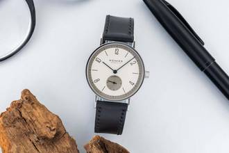 Thumbnail von NOMOS Tangente Lange-Dial Stahl Handaufzug Ref.101 Box und Papiere 1999