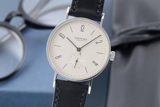 Thumbnail von NOMOS Tangente Stahl Handaufzug Ref. 101 Box und Papiere 1993