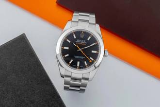 Thumbnail von Rolex Milgauss Black Dial Stahl Automatik Ref. 116400 V-Serie B&P 2009 LC 100