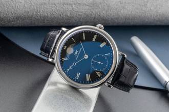 Thumbnail von IWC Portofino Handaufzug Vintage Portofino Moonphase Handaufzug Stahl Ref. IW544801 Papiere