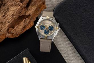 Thumbnail von Breitling Callisto Chronograph Stahl vergoldet Handaufzug Herrenuhr Ref. 80520