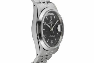 Thumbnail von Tudor Prince Date Day Black Dial Edelstahl Automatik Ref. 76200 Papiere