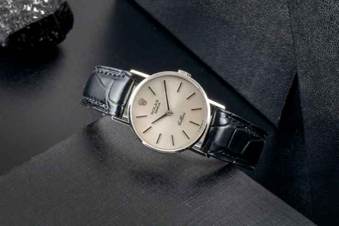  Rolex Cellini Lady 18K (0,750) Weissgold Handaufzug Ref. 3810 