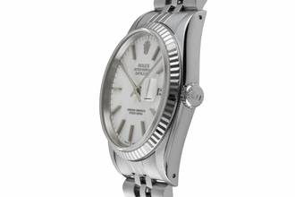 Thumbnail von Rolex Datejust 36 White Dial Stahl Weissgold Automatik Jubilee Ref 16234 L-Serie